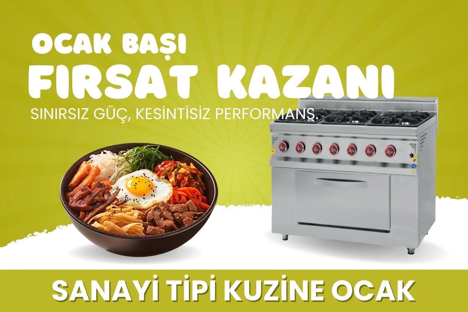 Endüstriyel Kuzine Ocak fırın