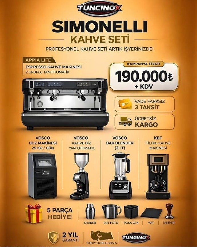 ☕ SIMONELLI KAHVE SETİ